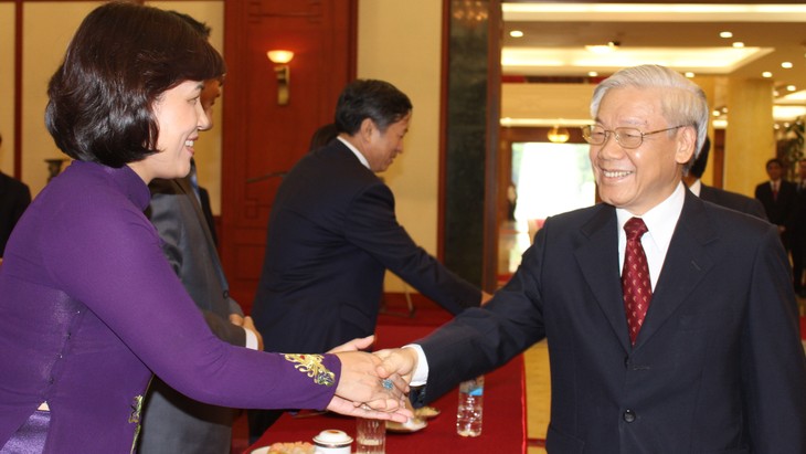 Tổng Bí thư Nguyễn Phú Trọng tiếp Trưởng các cơ quan đại diện Việt Nam tại nước ngoài  - ảnh 1